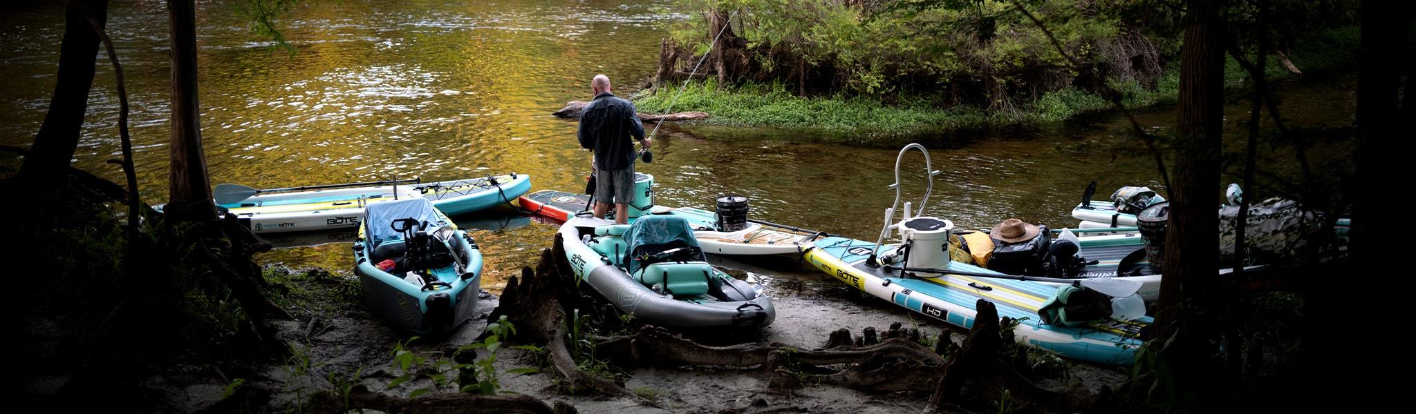 Variety of BOTE Paddle Boards, Kayaks and more
