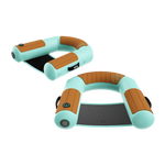 Front angled view of two Inflatable Hangout Sling Chairs