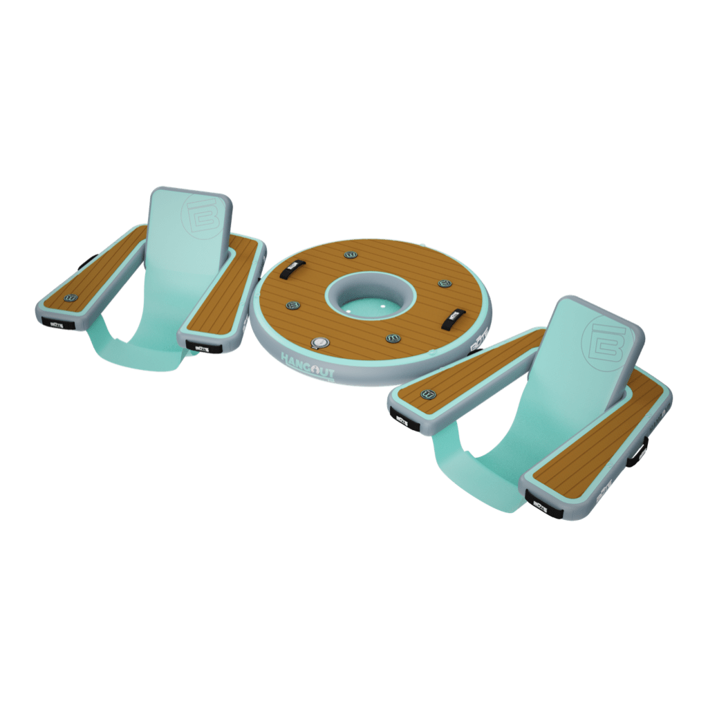 Front view of the Inflatable Hangout Chair Bar Duo