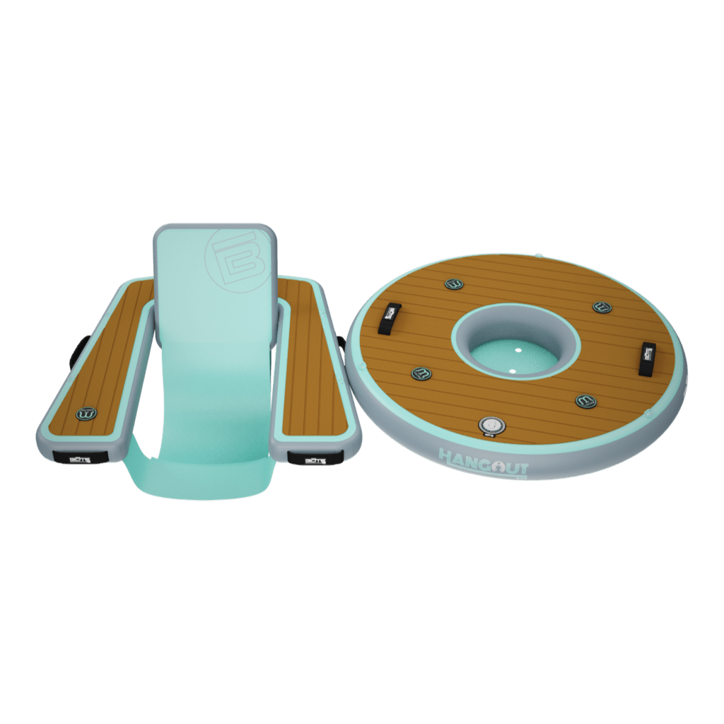 Front angled view of the Inflatable Hangout Chair Bar Solo