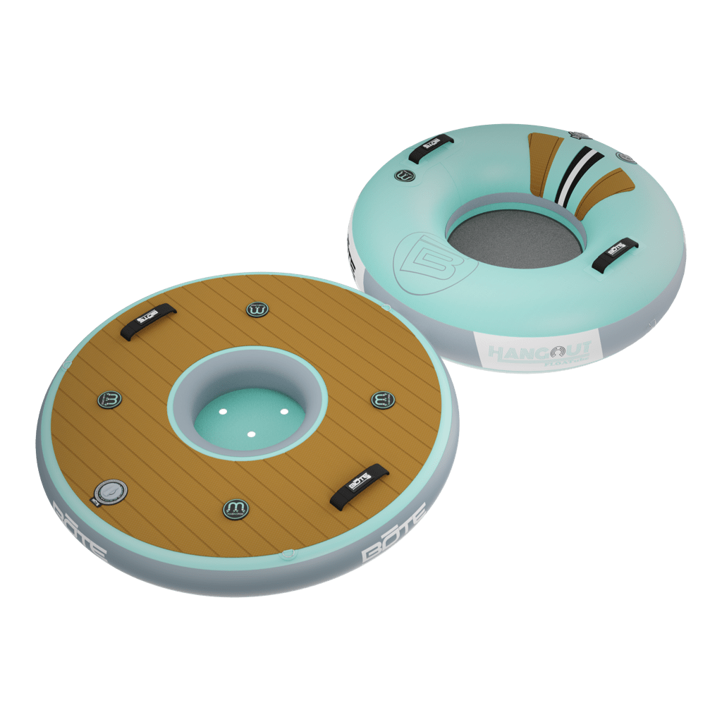 Top angled view of the Inflatable Hangout Float Bar Solo