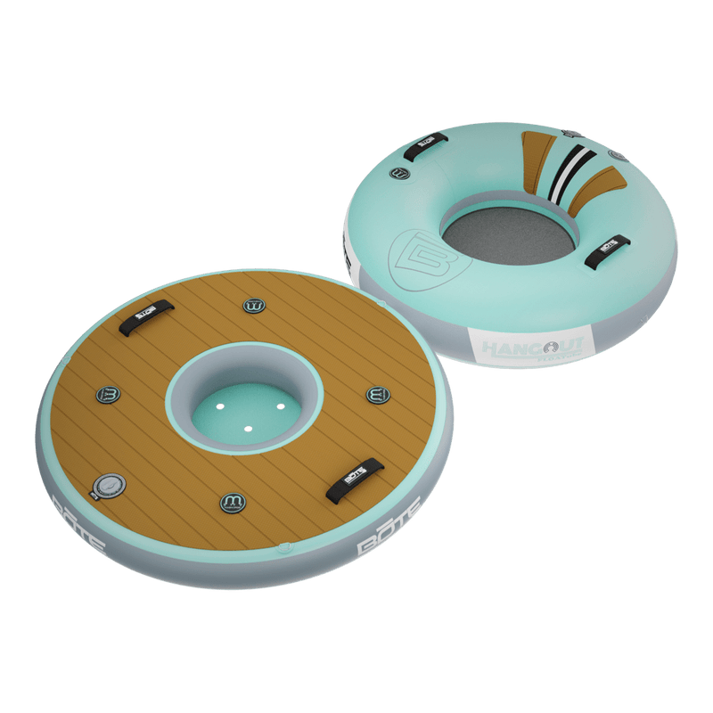 Top angled view of the Inflatable Hangout Float Bar Solo