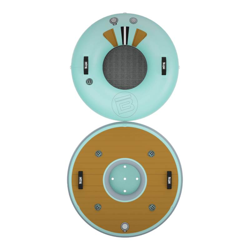 Top view of the Inflatable Hangout Float Bar Solo