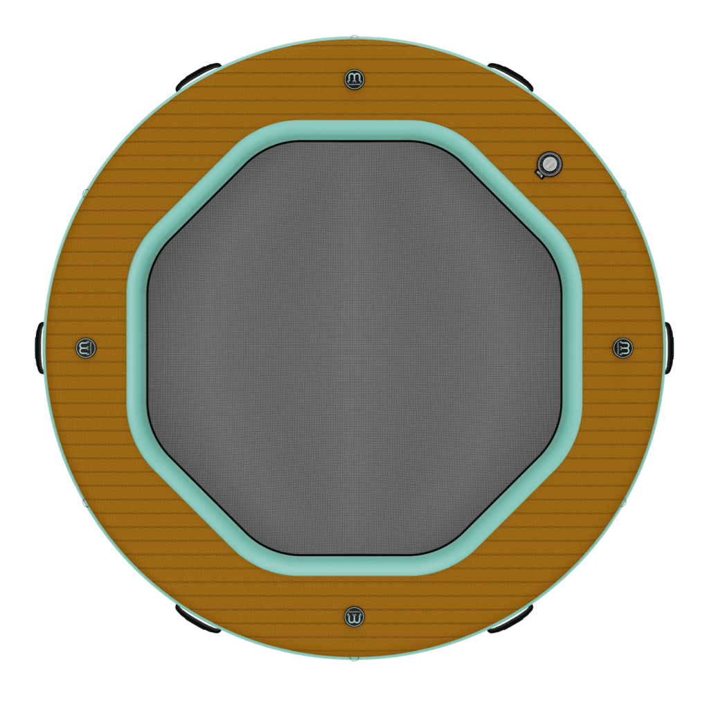 Overhead view of the Inflatable Hangout Water Hammock 7 Classic