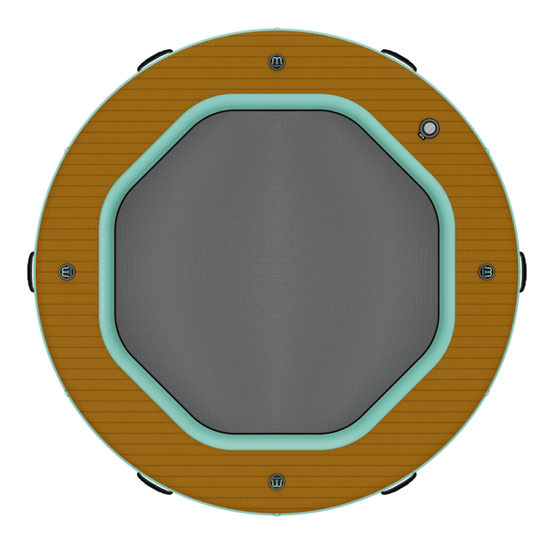 Overhead view of the Inflatable Hangout Water Hammock 7 Classic