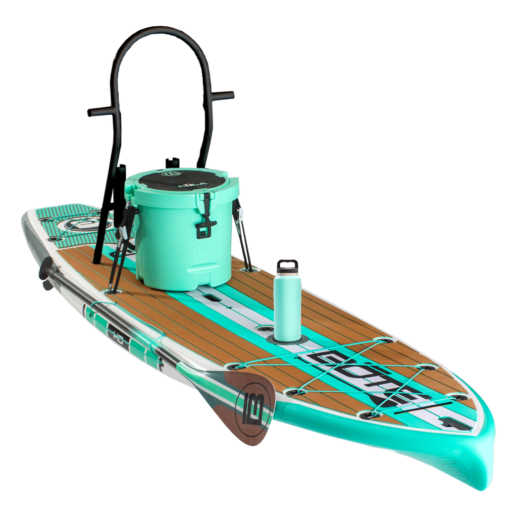 HD 10′6″ Full Trax Seafoam Paddle Board Package