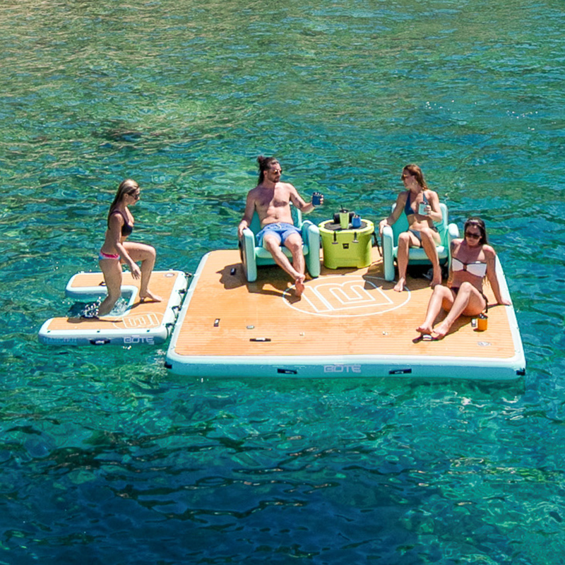 Inflatable Hangout Dock 10 + Ladder Classic