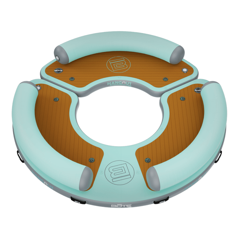Top view of the Inflatable Dock Hangout 360 Duo