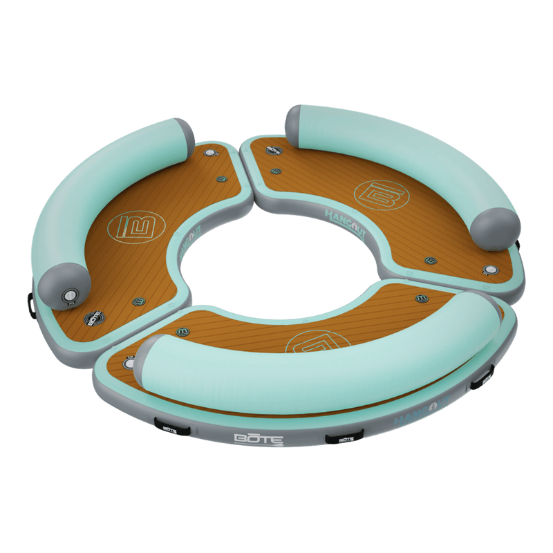 Top angled view of the Inflatable Dock Hangout 360 Trio