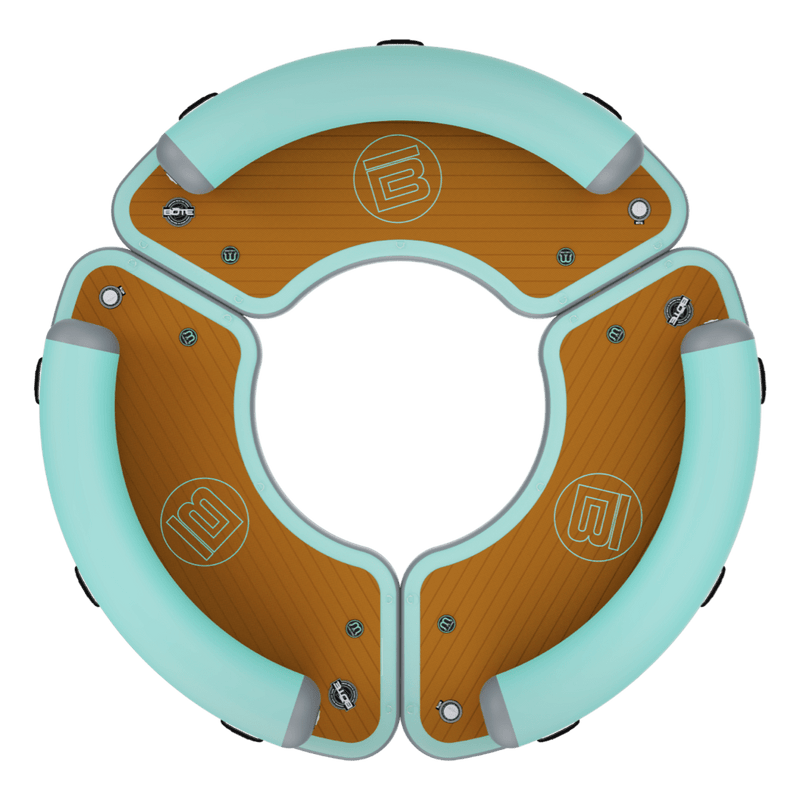 Top view of the Inflatable Dock Hangout 360 Trio