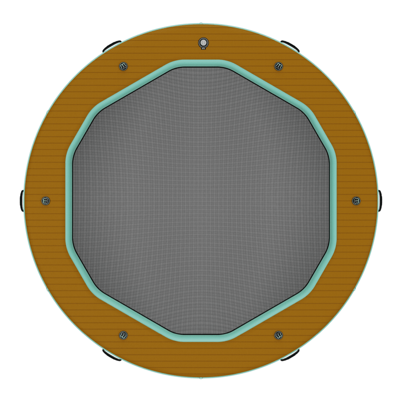 Overhead view of the Inflatable Hangout Water Hammock 10 Classic