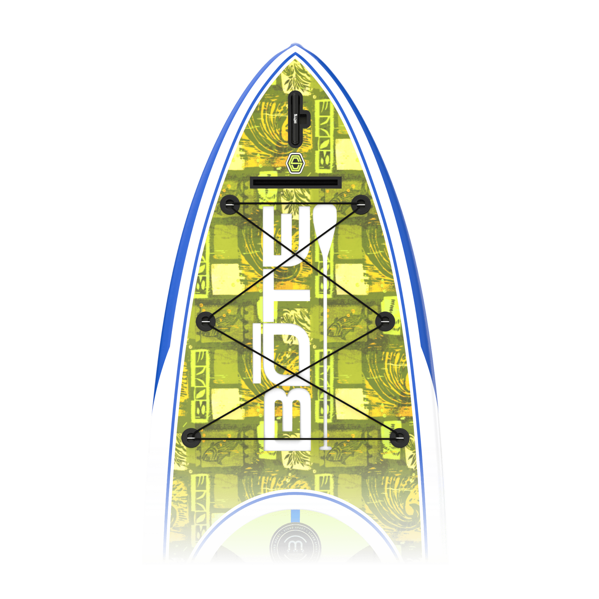 Zoomed in view of the nose area of the HD 12′ Native Nalu Paddle Board