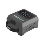 AeroPump Mini 12 Volt Pump angled front view with digital display.
