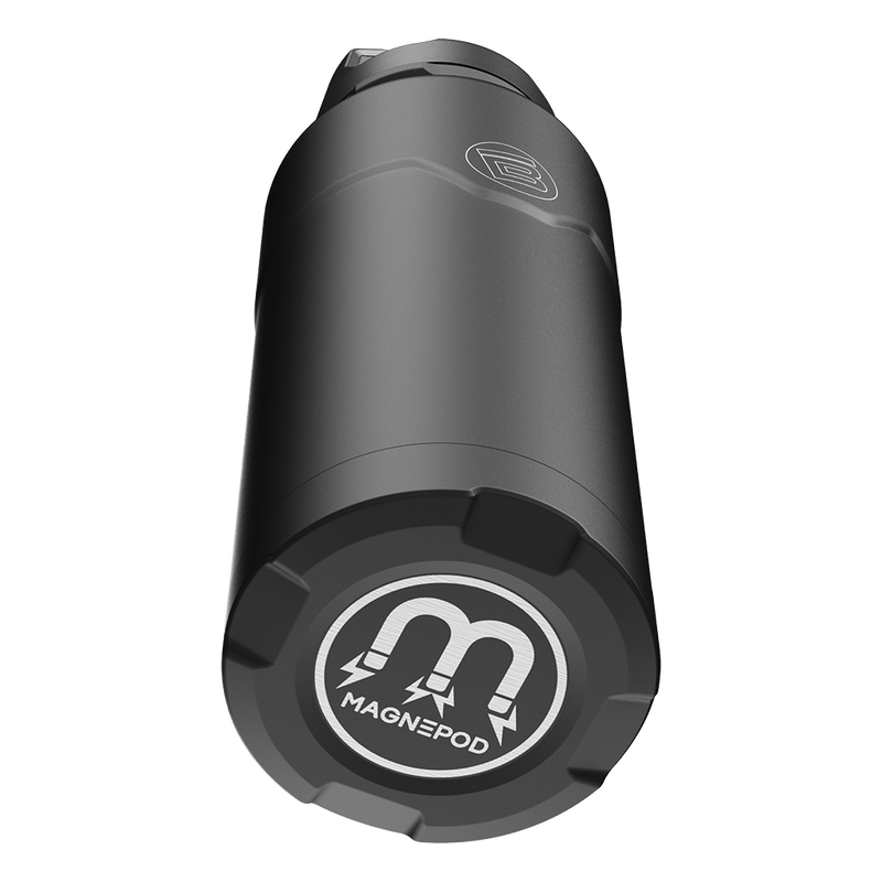 A detailed image of the MAGNEBottle 36oz with Cap Black, showing its design and key features.