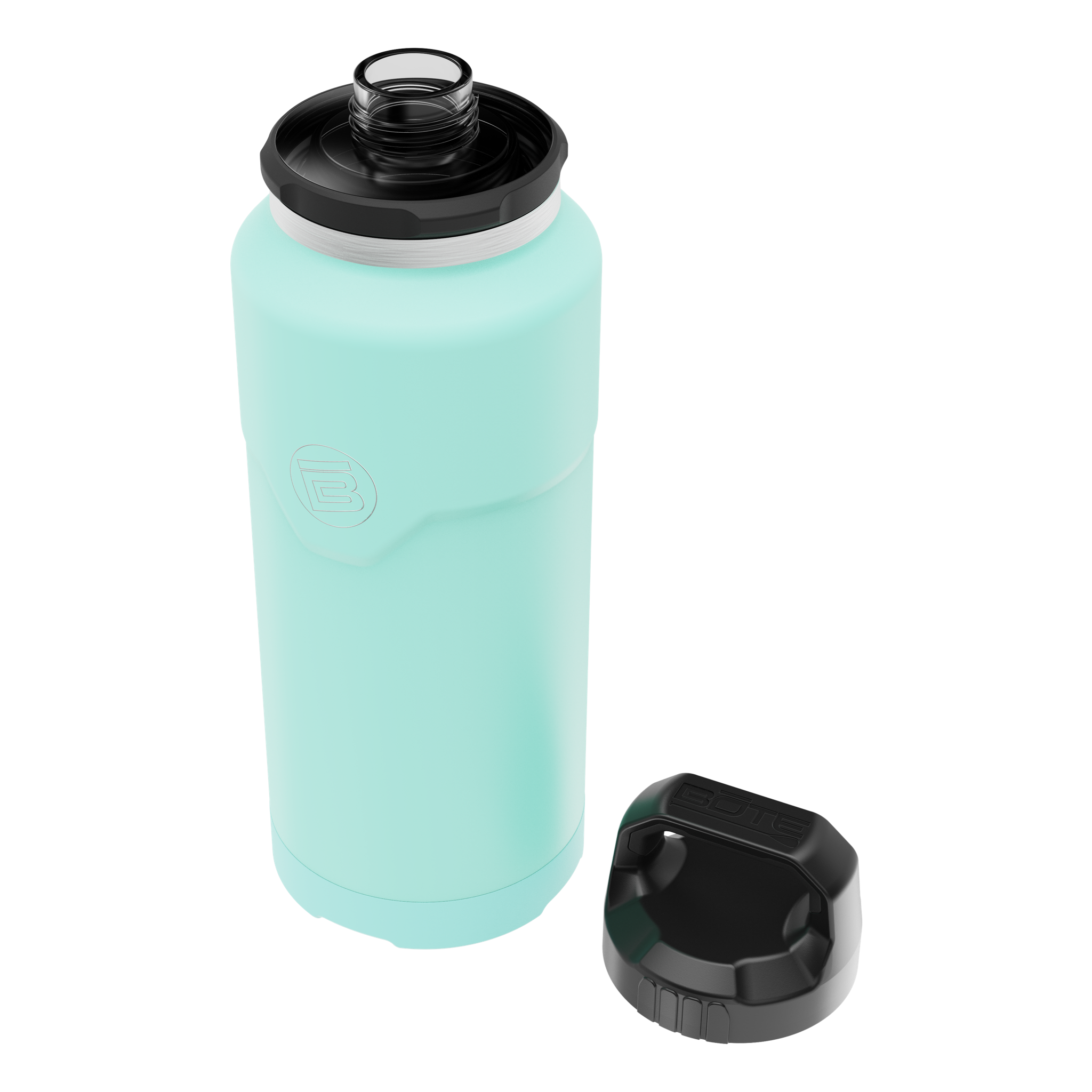 A detailed image of the MAGNEBottle 36oz with Cap Seafoam, showing its design and key features.