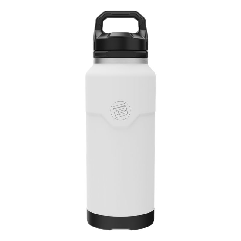 A detailed image of the MAGNEBottle 36oz with Cap White, showing its design and key features.