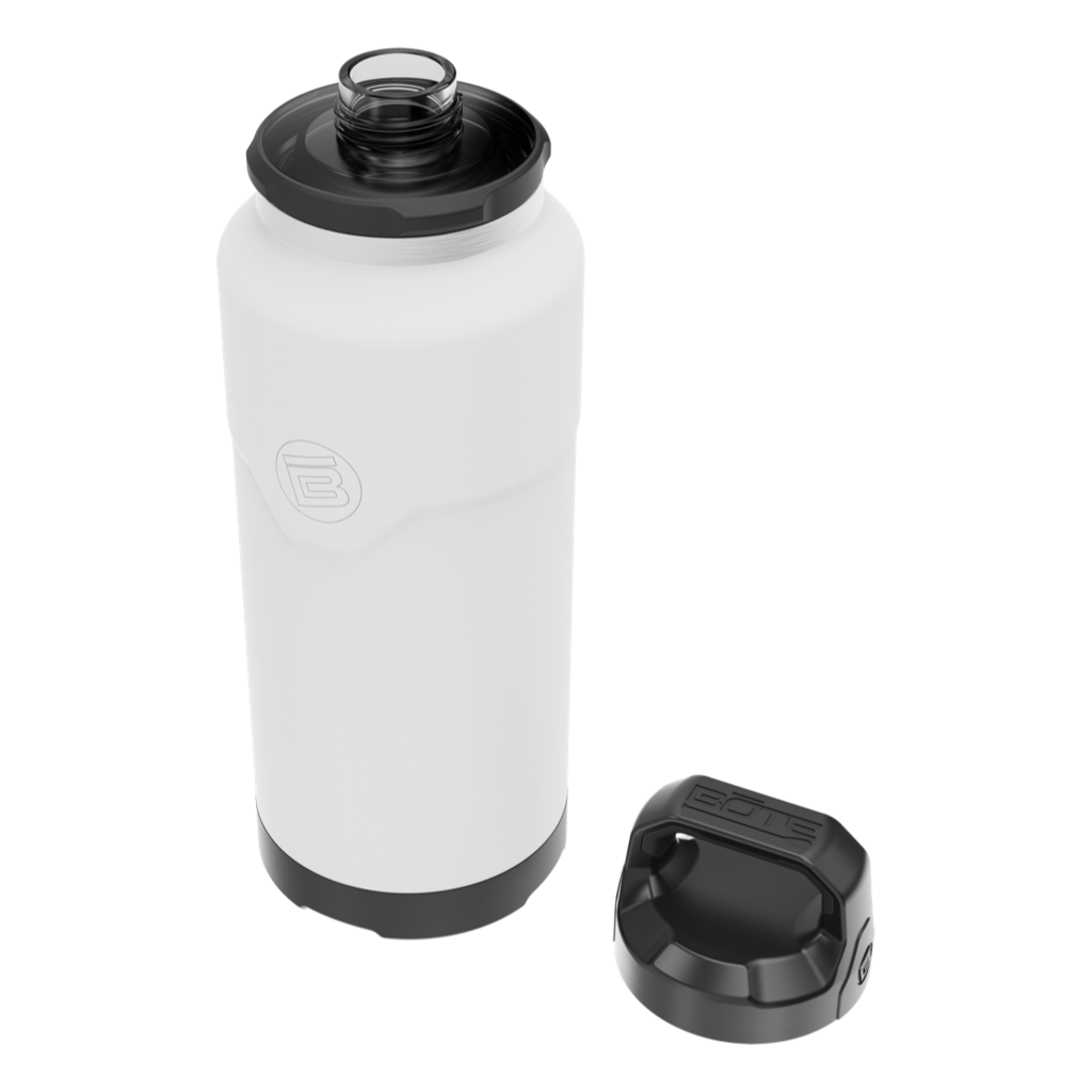 A detailed image of the MAGNEBottle 36oz with Cap White, showing its design and key features.
