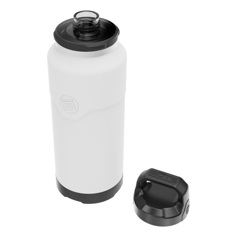 A detailed image of the MAGNEBottle 36oz with Cap White, showing its design and key features.