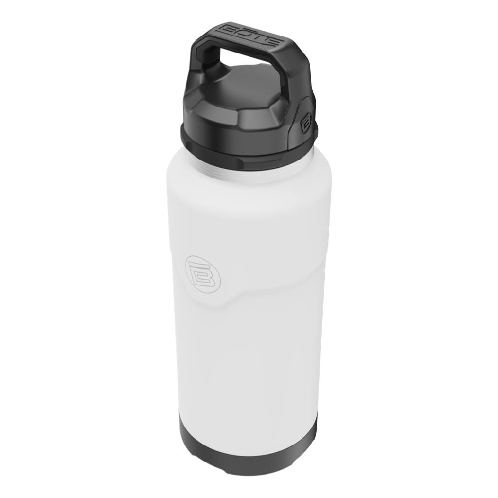 A detailed image of the MAGNEBottle 36oz with Cap White, showing its design and key features.
