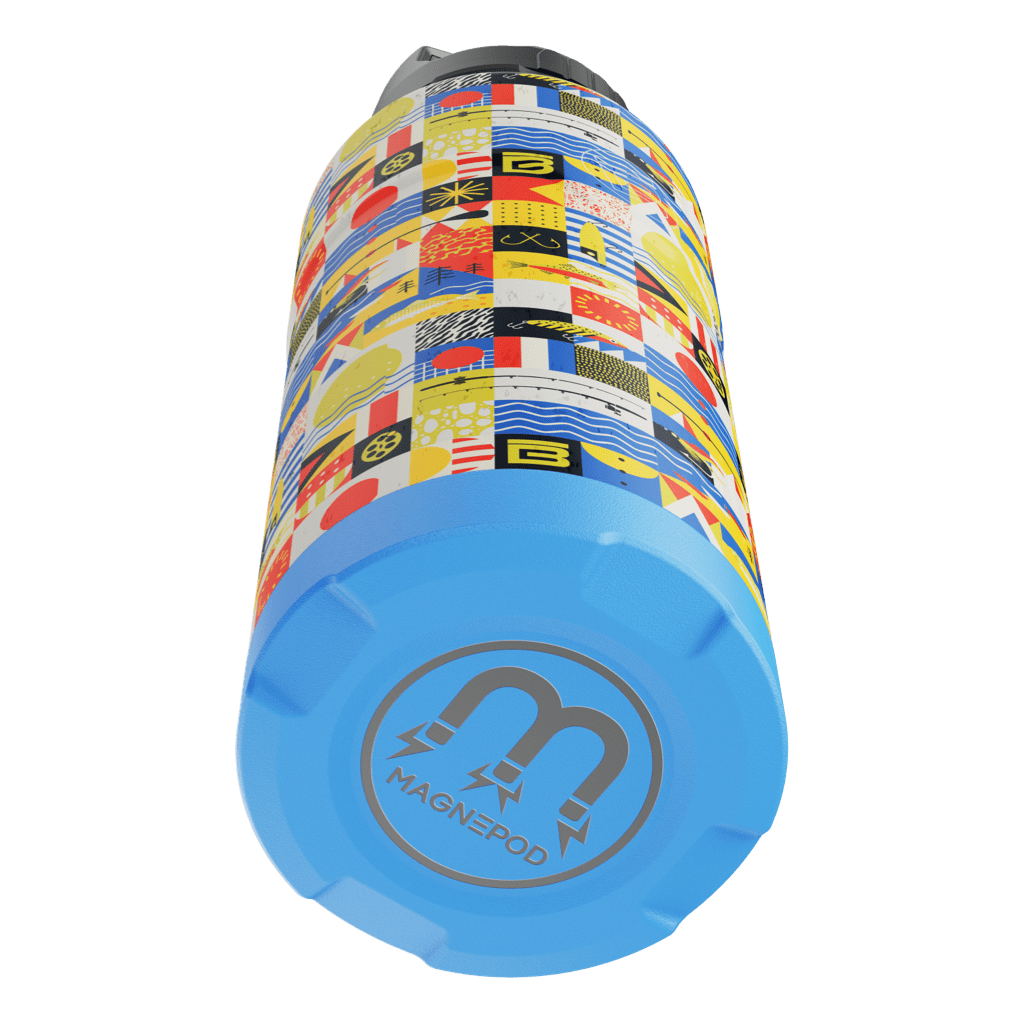 Bottom view of the MAGNEBottle 36oz with Cap Fischer Topwater