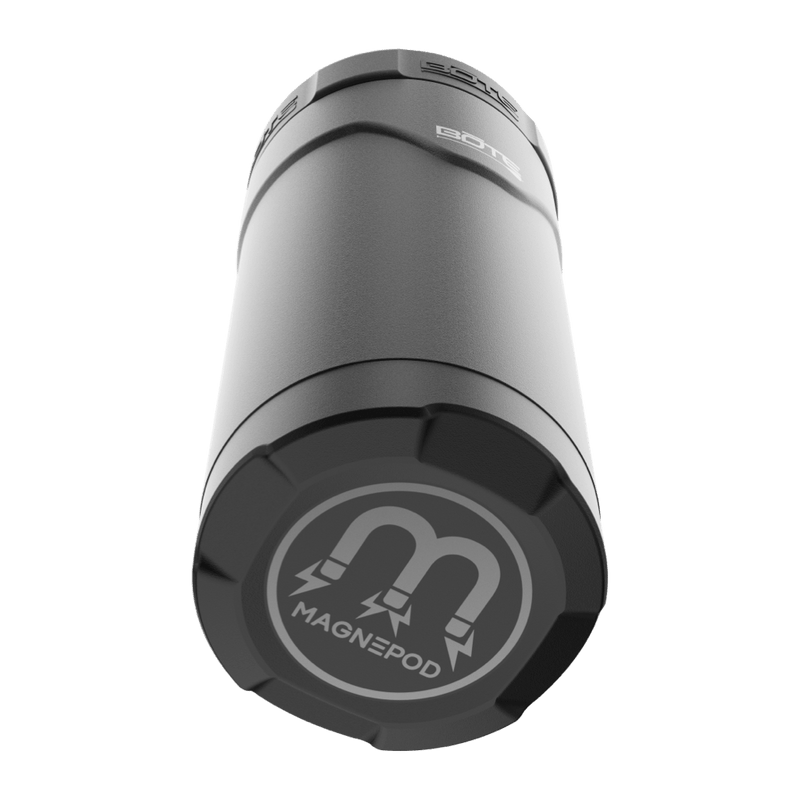 A detailed image of the MAGNEChill Can Cooler Slim Black, showing its design and key features.