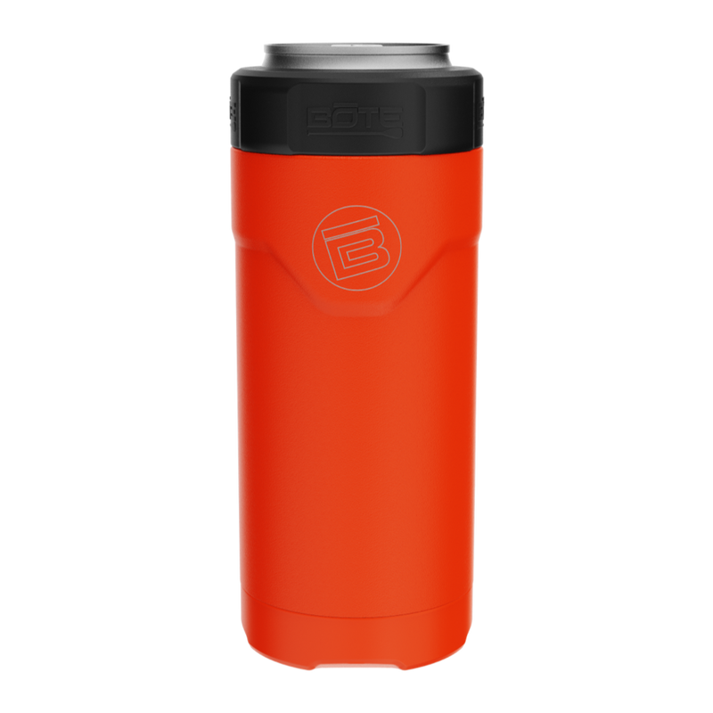 A detailed image of the MAGNEChill Can Cooler Slim Sunrise, showing its design and key features.
