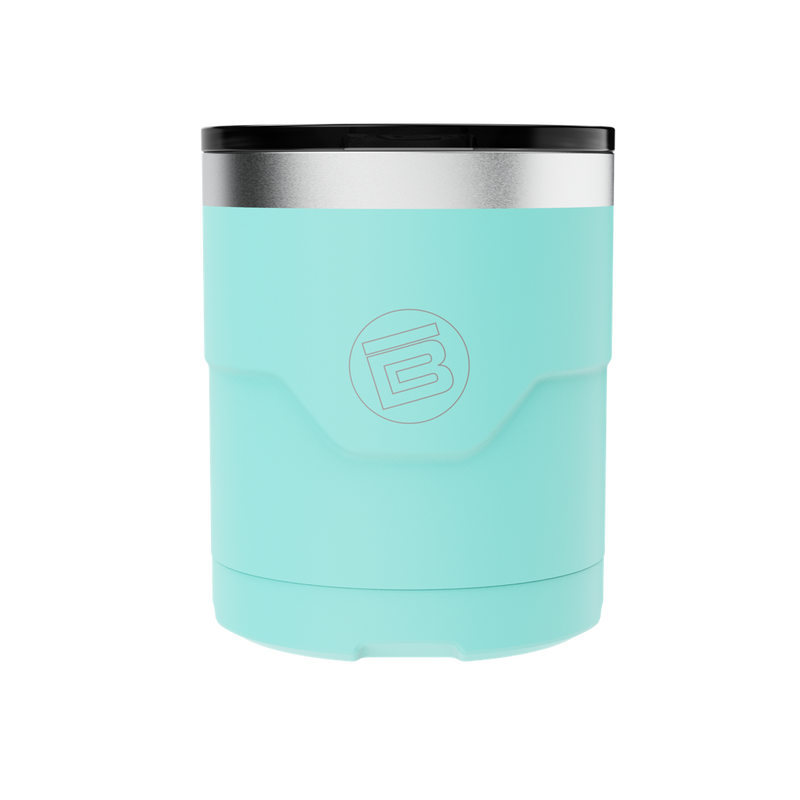 A detailed image of the MAGNETumbler 12oz Lowball with Lid Seafoam, showing its design and key features.