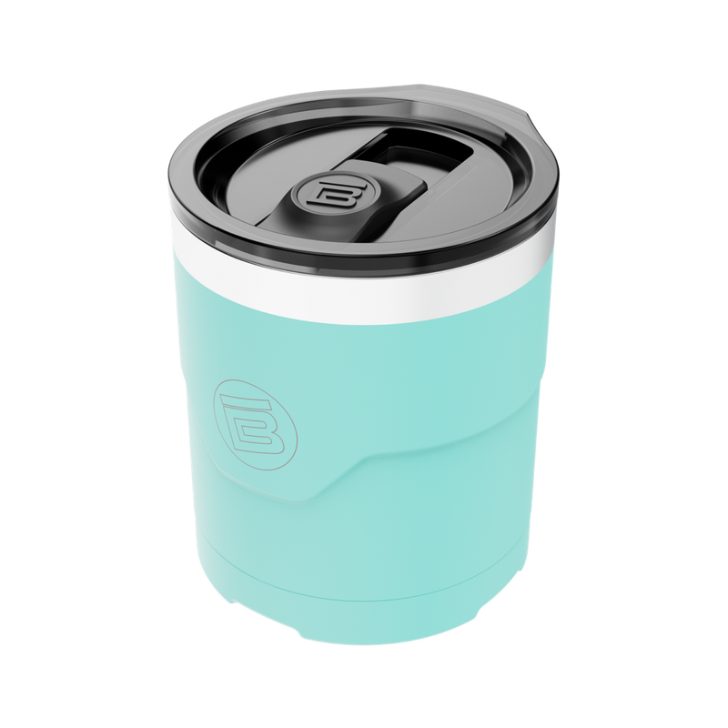 A detailed image of the MAGNETumbler 12oz Lowball with Lid Seafoam, showing its design and key features.
