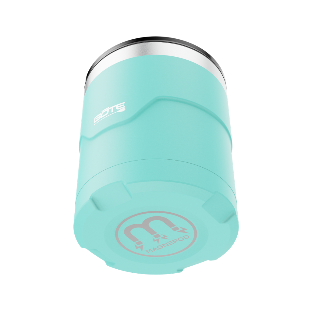 A detailed image of the MAGNETumbler 12oz Lowball with Lid Seafoam, showing its design and key features.