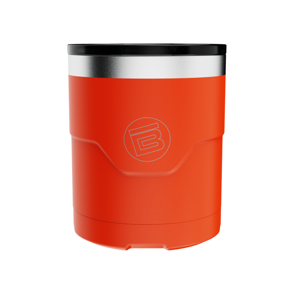 A detailed image of the MAGNETumbler 12oz Lowball with Lid Sunrise, showing its design and key features.