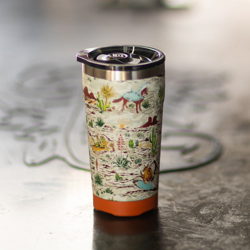 A detailed image of the MAGNETumbler 20oz with Lid Native Sendero, showing its design and key features.