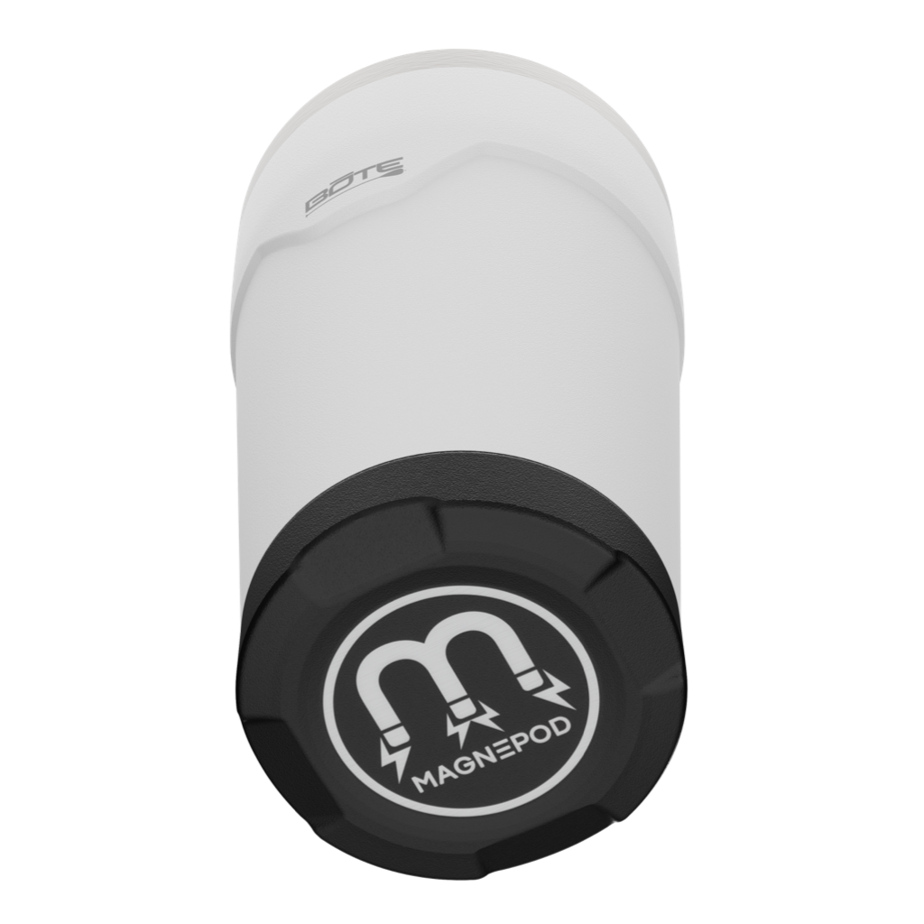 A detailed image of the MAGNETumbler 20oz with Lid White, showing its design and key features.
