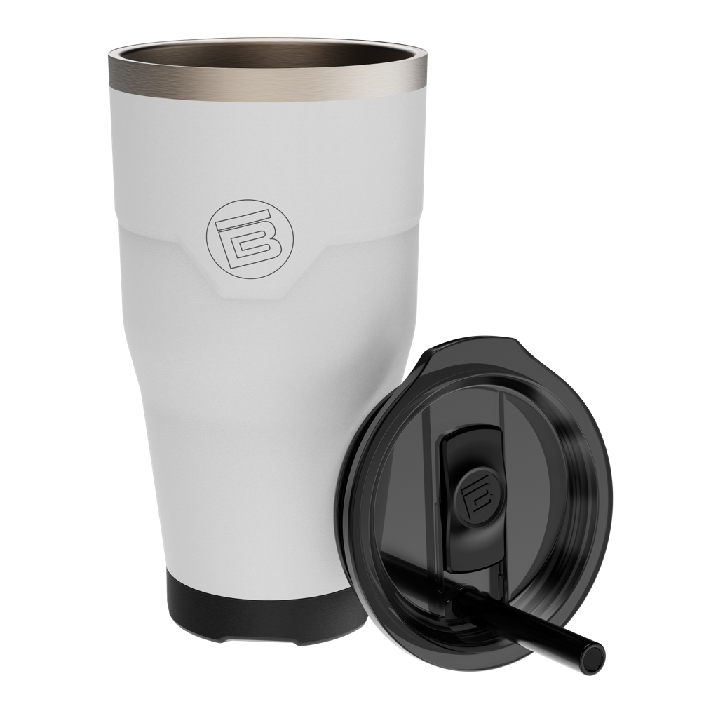 A detailed image of the MAGNETumbler 32oz with Lid White, showing its design and key features.