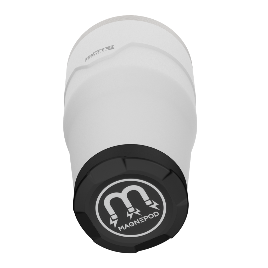 A detailed image of the MAGNETumbler 32oz with Lid White, showing its design and key features.