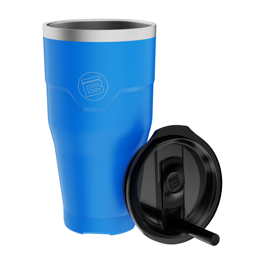 Side view of the MAGNETumbler 32oz with Lid Harbor Blue