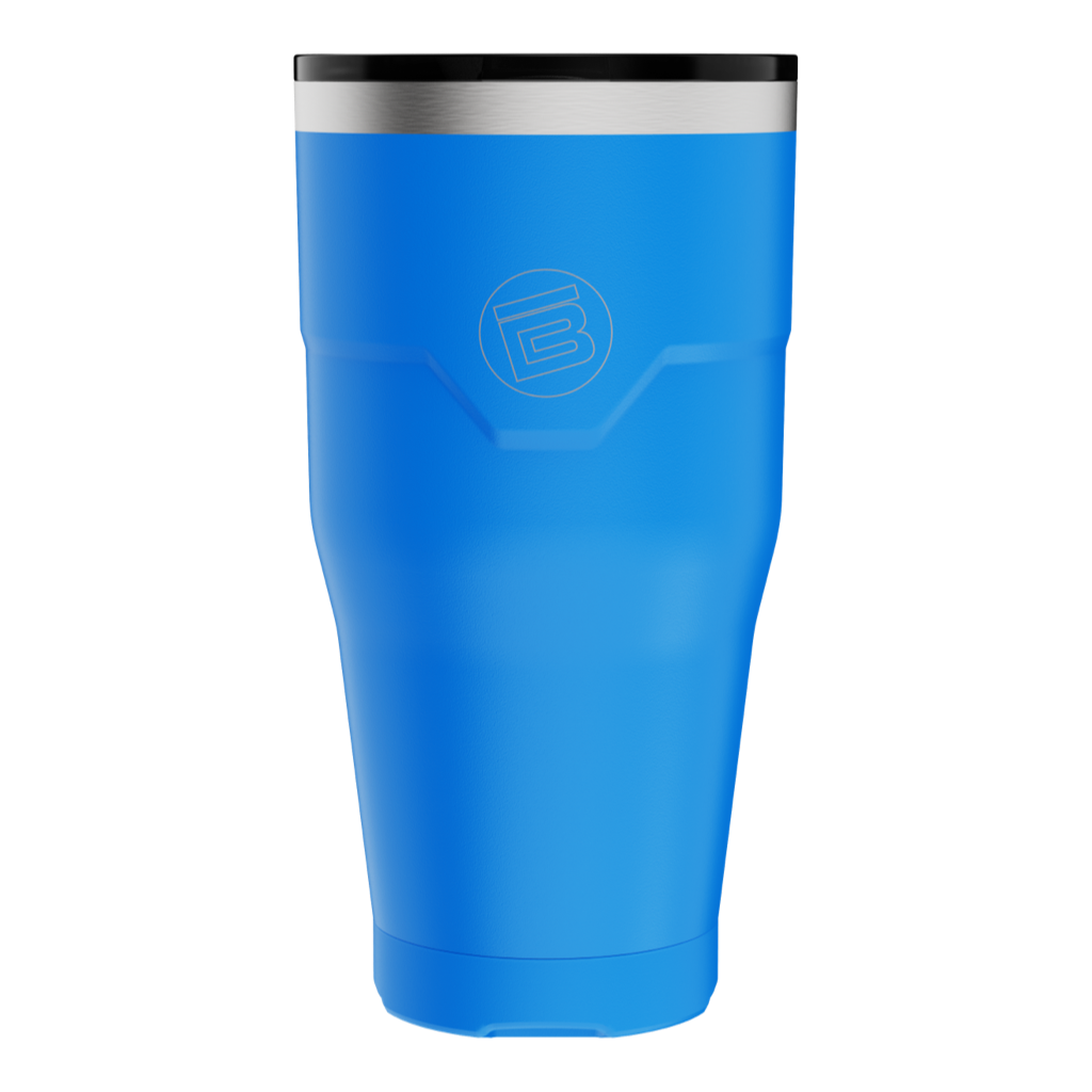Side view of the MAGNETumbler 32oz with Lid Harbor Blue and no straw