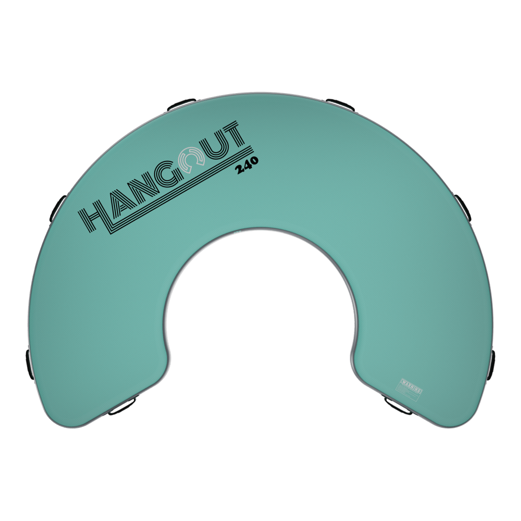 Bottom view of the Inflatable Dock Hangout 240 Classic