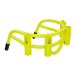 Angled view of Bucket Rac Citron with four rod holders and black end caps.