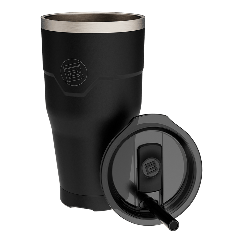 A detailed image of the MAGNETumbler 32oz with Lid Black, showing its design and key features.