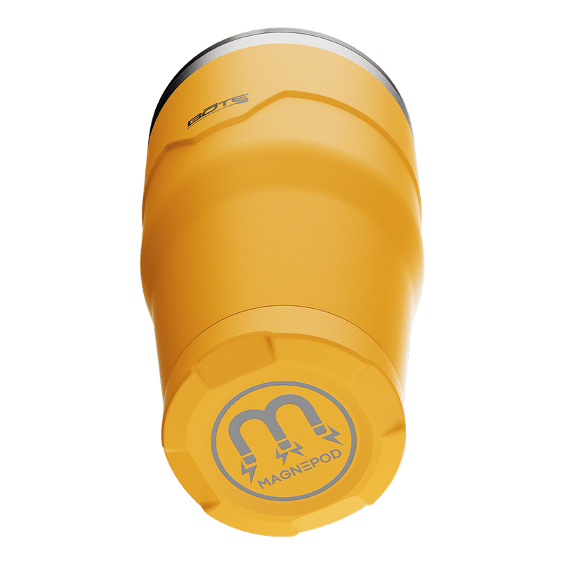 A detailed image of the MAGNETumbler 32oz with Lid Yellow, showing its design and key features.