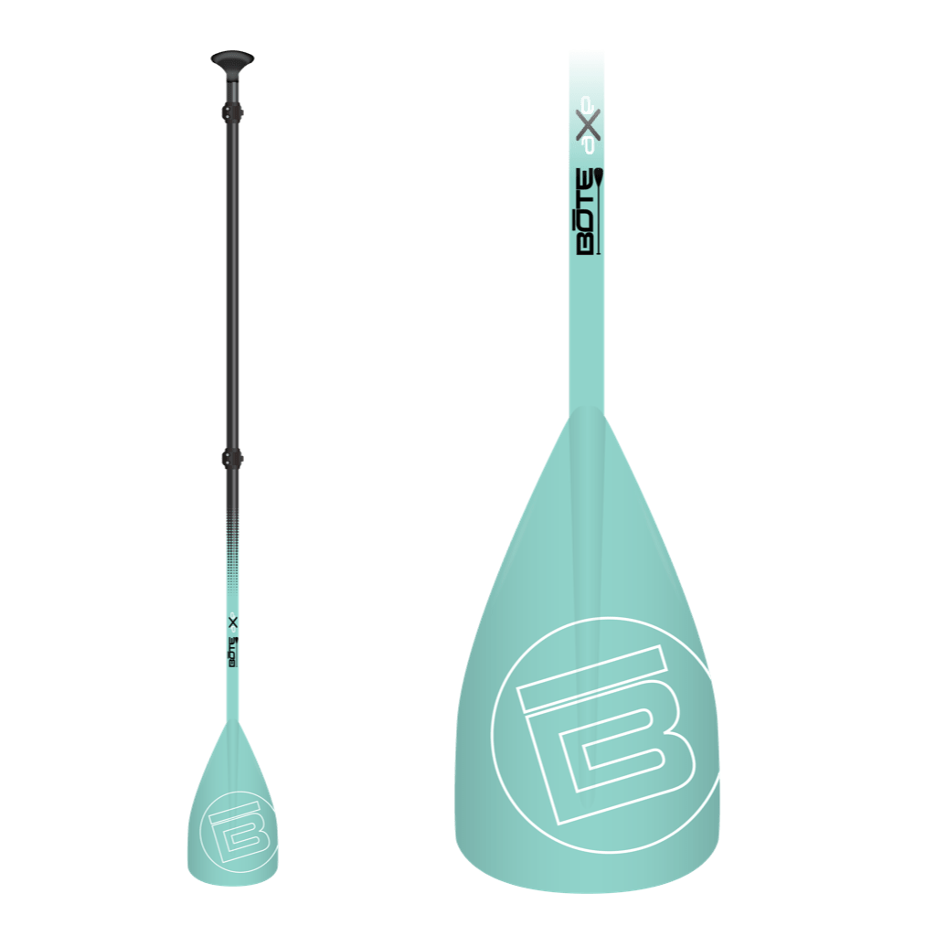 3-Piece Adjustable SUP Paddle in Seafoam