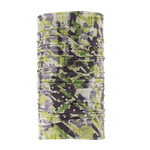 Verge Camo Face Mask displayed over cylinder