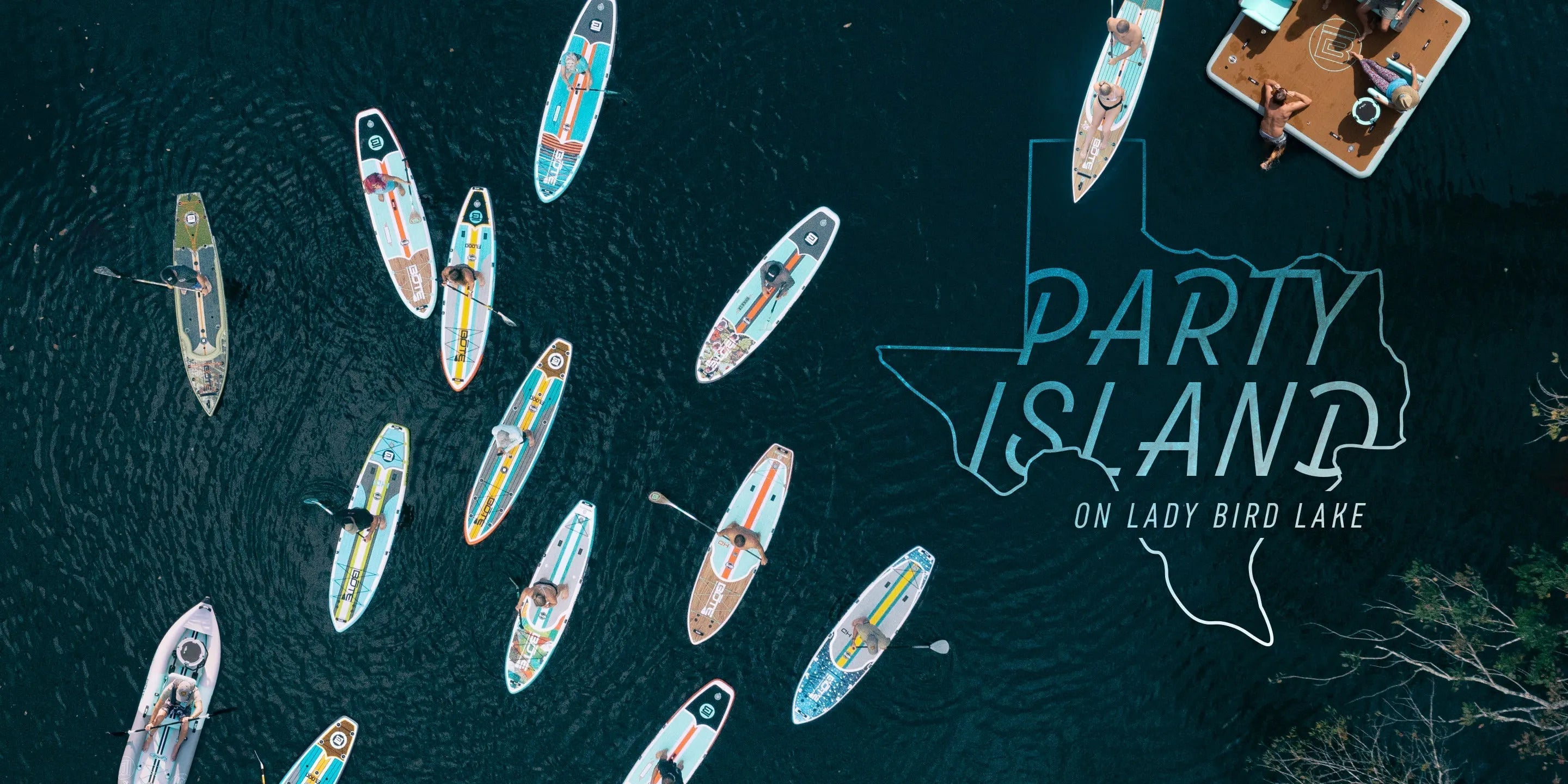 Party Island on Lady Bird Lake