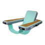 Angled Front view of the Inflatable Hangout Chair Classic