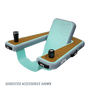 Picture of the Inflatable Hangout Chair Classic with a tumbler and speaker