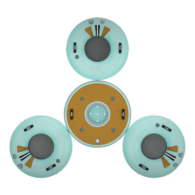 Top view of the Inflatable Hangout Float Bar Trio