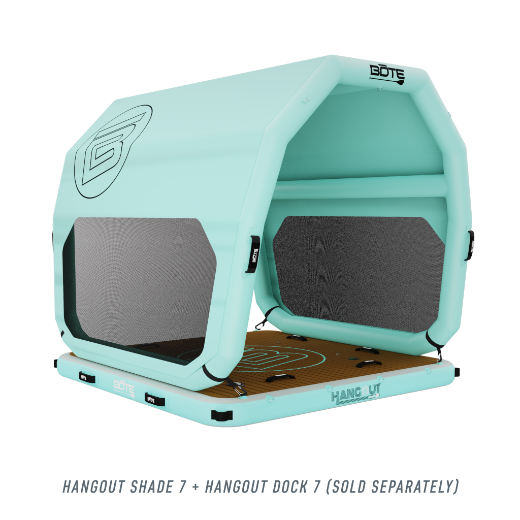 dock tent BOTE 7' Hangout Shade, Classic Seafoam