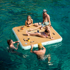 People lounging on the view Inflatable Dock 7 Classic