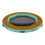 Angled view of the Inflatable Hangout Water Hammock 7 Classic