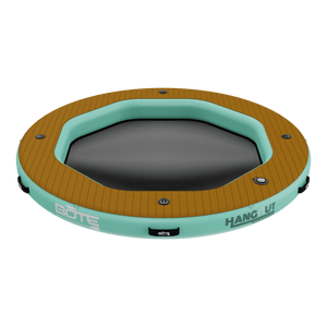 Angled view of the Inflatable Hangout Water Hammock 7 Classic